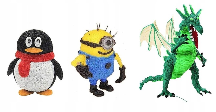 WKŁADY DO DŁUGOPISU 3D DLA DZIECI PLA FILAMENT 3D PEN 60 M ZESTAW STARTOWY