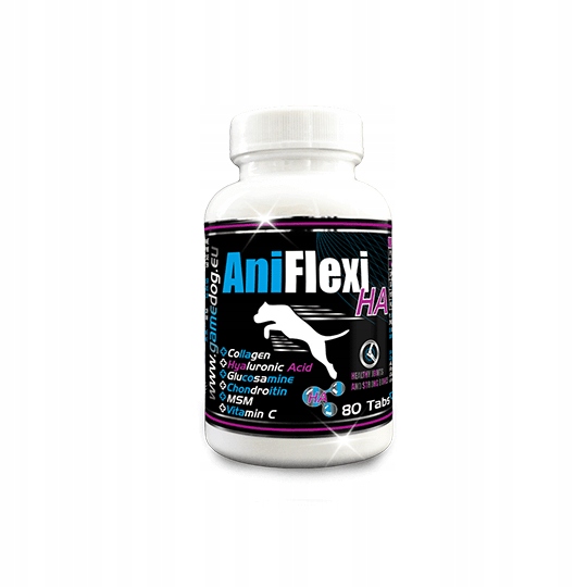 AniFlexi HA Game Dog 80 tabletek wspomaganie układu ruchu
