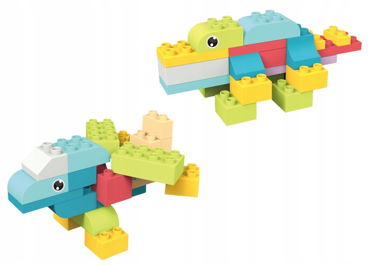 KLOCKI budowlane konstrukcyjne DUŻE ELEMENTY podwozia Zestaw XXL 86 el.