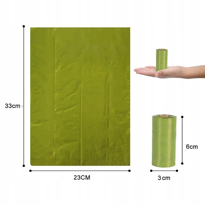 WORECZKI NA PSIE ODCHODY 540 SZTUK BIODEGRADOWALNE WORKI NA KUPY BIO + ETUI