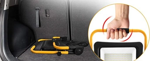 HALOGEN LED 50W Roboczy Budowlany IP65 z Uchwytem