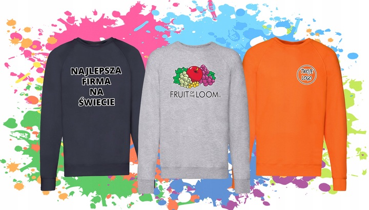 BLUZA - FRUIT OF THE LOOM - RAGLAN LIGHT L