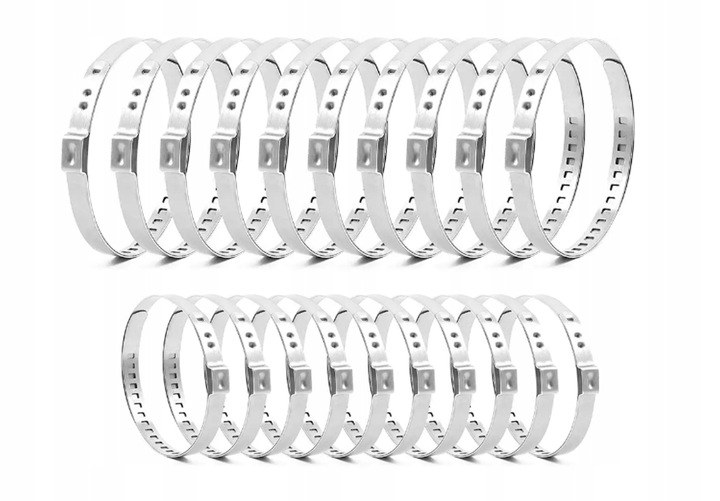 OPASKI ZACISKOWE UNIWERSALNE 25-43 MM 75-125 MM ZESTAW 10+10 OBEJMY
