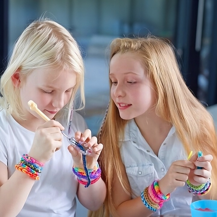 GUMKI DO ROBIENIA BRANSOLETEK DUŻY ZESTAW 6800 ELEMENTÓW XXL DLA DZIECKA