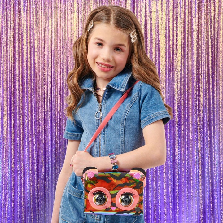 PURSE PETS PURRISMA ZEBRA TOREBKA INTERAKTYWNA Z OCZAMI I DŹWIĘKIEM