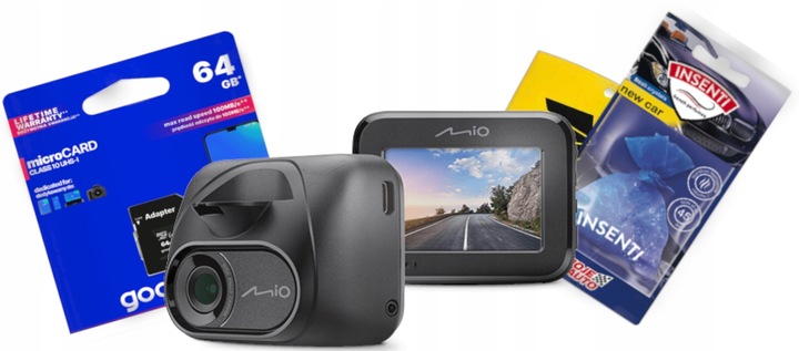 Wideorejestrator Mio Mivue C595W Kamerka HDR Wifi GPS + Karta 64GB i zapach