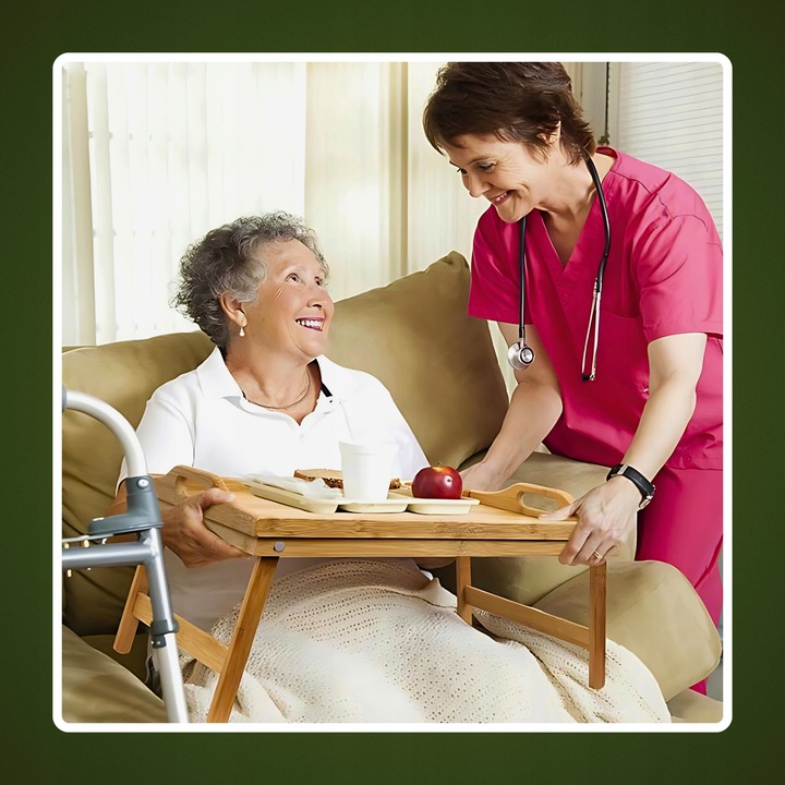 STOLIK ŚNIADANIOWY POD LAPTOPA DO ŁÓŻKA DREWNIANY SKŁADANY NA PREZENT TACA