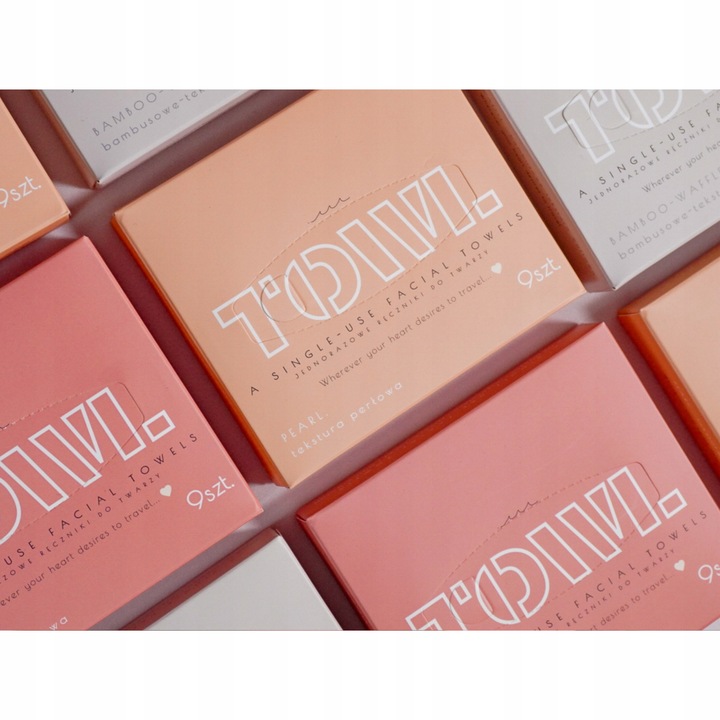 BAMBUSOWE JEDNORAZOWE RĘCZNIKI DO TWARZY 80 szt. - TOWL BAMBOO