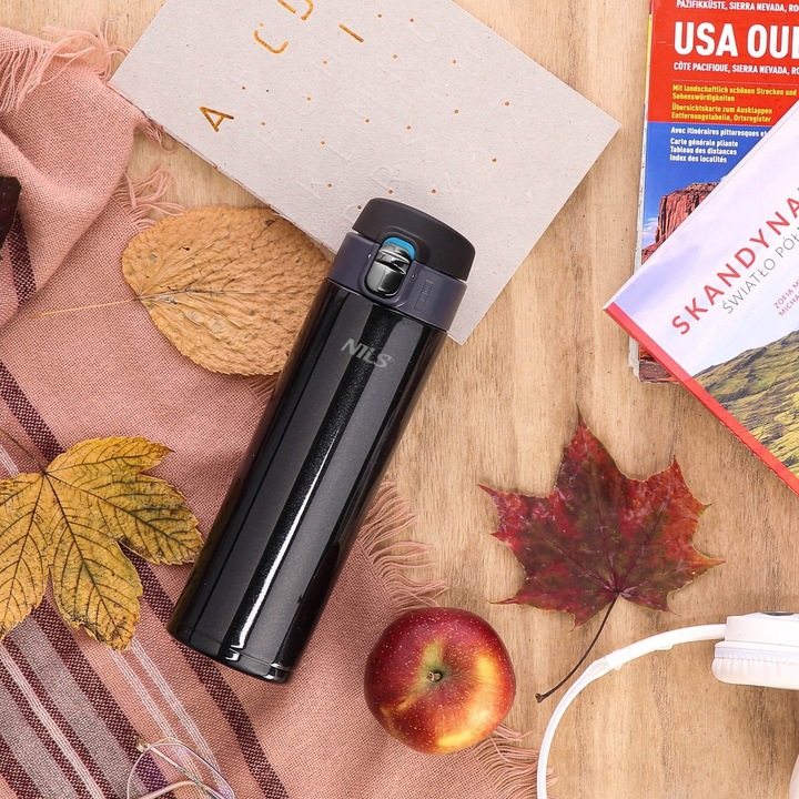 Kubek termiczny tyrystyczny NILS czarny 0,5l