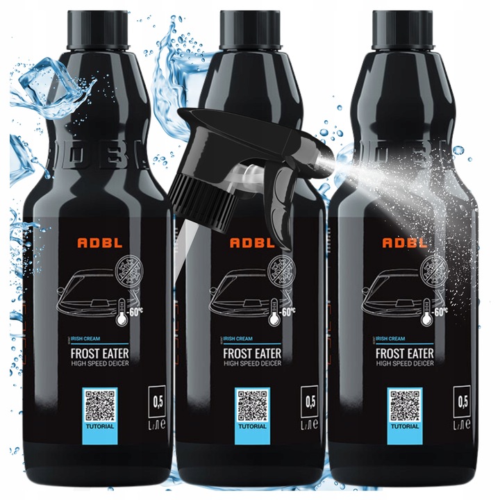 ODMRAŻACZ DO SZYB SAMOCHODOWYCH ADBL PŁYN DO ODMRAŻANIA MOCNY -60C 3szt.