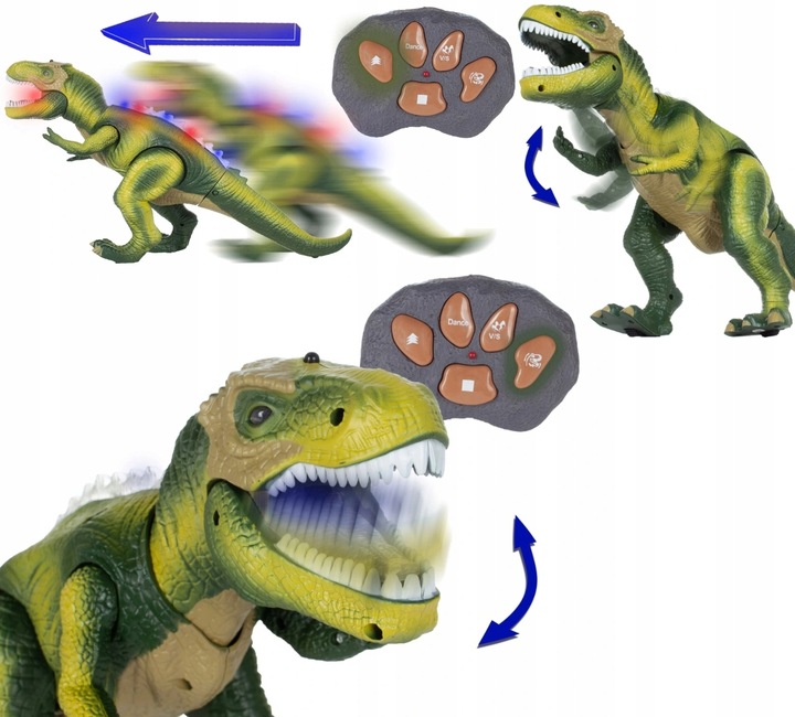 MEGA OGROMNY INTERAKTYWNY DINOZAUR T-REX ZDALNIE STEROWANY CHODZI RYCZY XXL