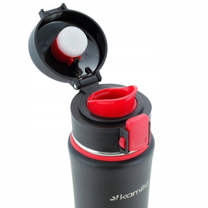 KUBEK TERMICZNY TERMOS STALOWY 100% SZCZELNY pojemny bidon KAMILLE 500 ml