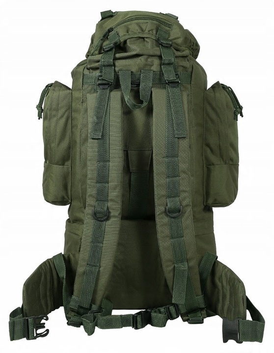 Plecak turystyczny wojskowy taktyczny Mil-Tec Ranger 75 l olive z pokrowcem