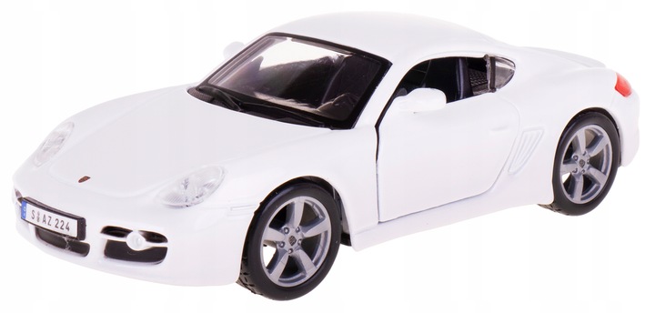 PORSCHE CAYMAN S MODEL METEL BBURAGO 1:32 BIAŁY