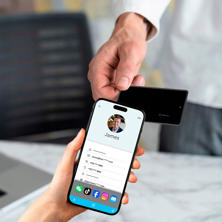 Lokalizator GPS MiCard Pro karta do portfela WIZYTÓWKA QR APPLE IOS