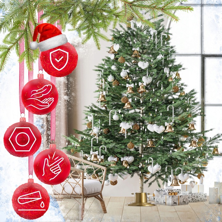 STOJAK POD CHOINKĘ CHOINKOWY PODSTAWKA DRZEWKO 2m POJEMNIK NA WODĘ 1L ZŁOTY