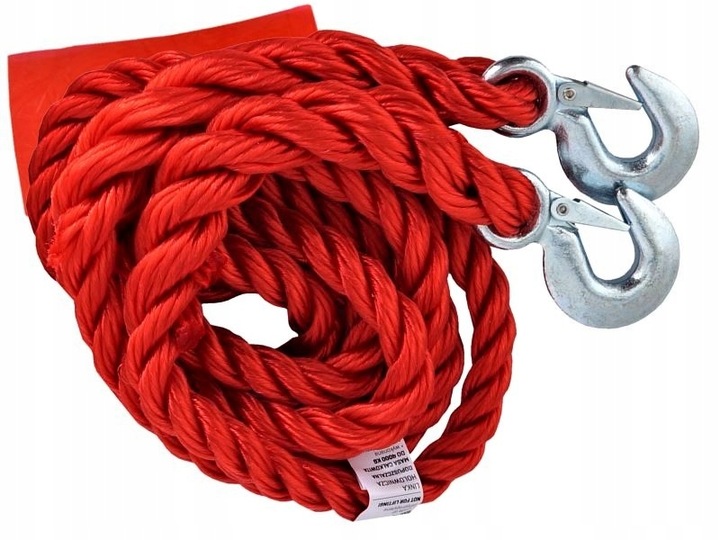 LINKA HOLOWNICZA DMC DO 4000 KG PLECIONA Z HAKAMI, 4 M, HEAVY DUTY