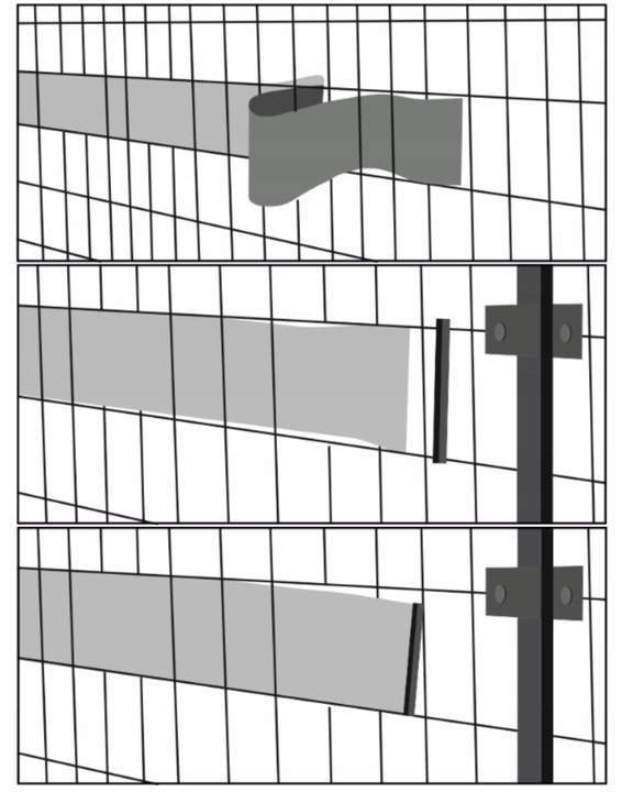 TAŚMA OGRODZENIOWA 19cmX48m + 38 KLIPSY +UV OSŁONA NA OGRODZENIE PŁOT PANEL