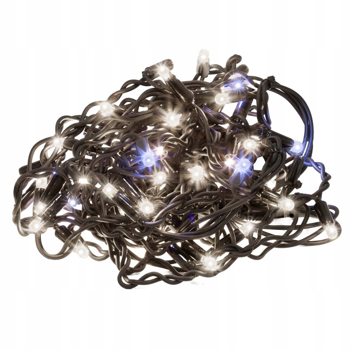 LAMPKI SOPLE 50LED ZEWNĘTRZNE IP65 PRO BIAŁE FLASH 2,5m GRUBE PROFESJONALNE