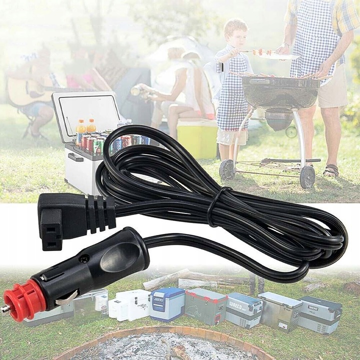 KABEL 12V 24V 2m PRZEWÓD DO LODÓWKI TURYSTYCZNEJ