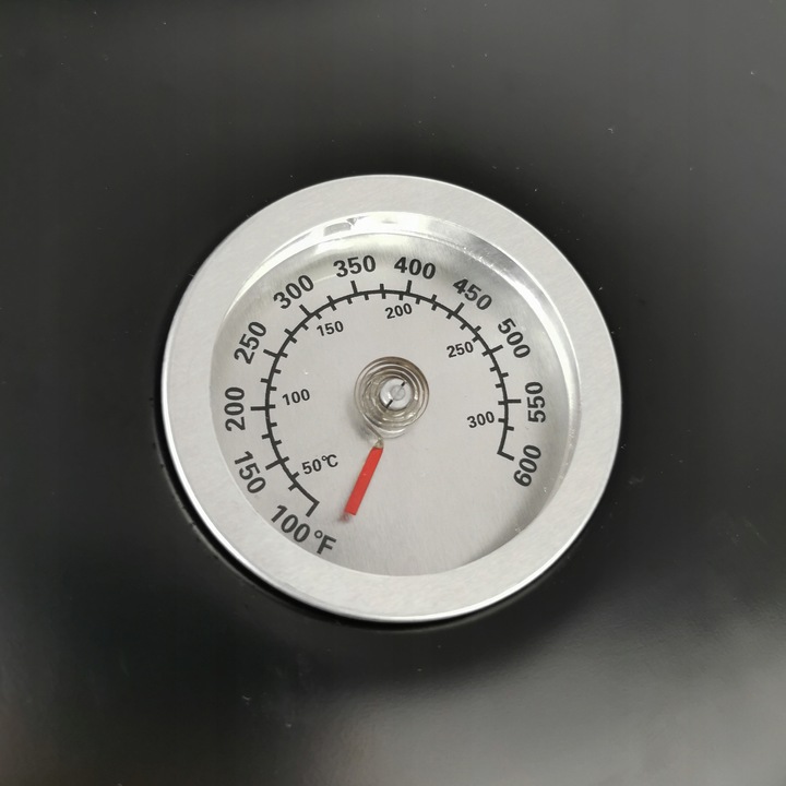 DOMOWA WĘDZARNIA GRILL WĘGLOWY Z TERMOMETREM 3 RUSZTY BBQ 1004