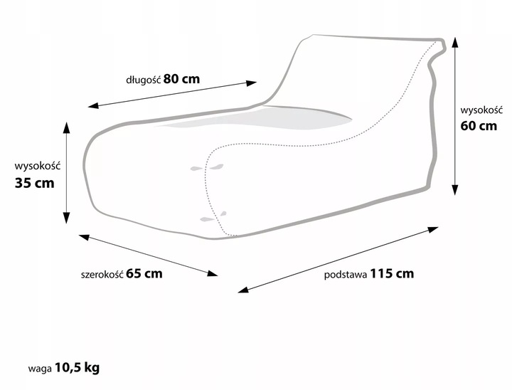 PUFA LEŻANKA OGRODOWA MASTER OUTDOOR M15 WODOSZCZELNA DO OGRODU NA TARAS