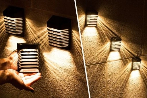 10x Lampka Solarna Elewacyjna LED z Czujnikiem