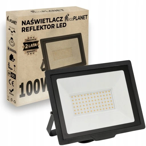 Naświetlacz halogen LED 100W + statyw budowlany