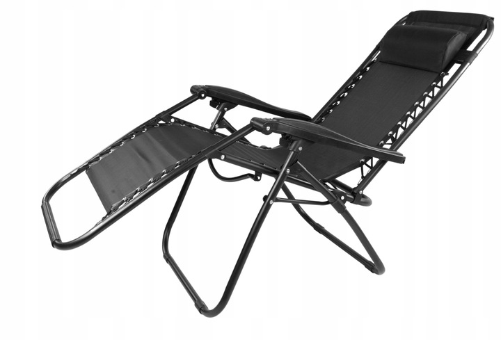 LEŻAK PLAŻOWY FOTEL OGRODOWY ZERO GRAVITY SKŁADANY KRZESŁO 2W1 PROGARDEN