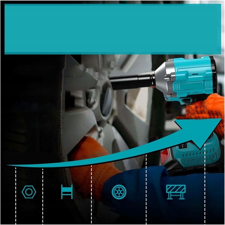 Wkrętarka Udarowa 21V 4000mAh z LED i Automatycznym Stopem