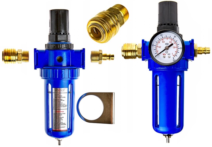 REDUKTOR CIŚNIENIA FILTR POWIETRZA ODWADNIACZ REGULATOR 1/2 10BAR KOMPRESOR