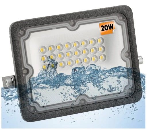 Halogen LED Naświetlacz Reflektor 20W Wodoszczelny Zewnętrzny IP65 PREMIUM