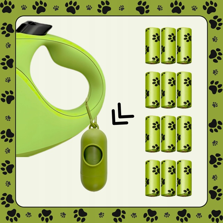 WORECZKI NA PSIE ODCHODY BIODEGRADOWALNE WORKI NA KUPY BIO + ETUI 765 sztuk