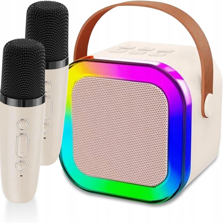 Bezprzewodowy Zestaw Do Karaoke Dla Dzieci Bluetooth Głośnik + 2 mikrofony