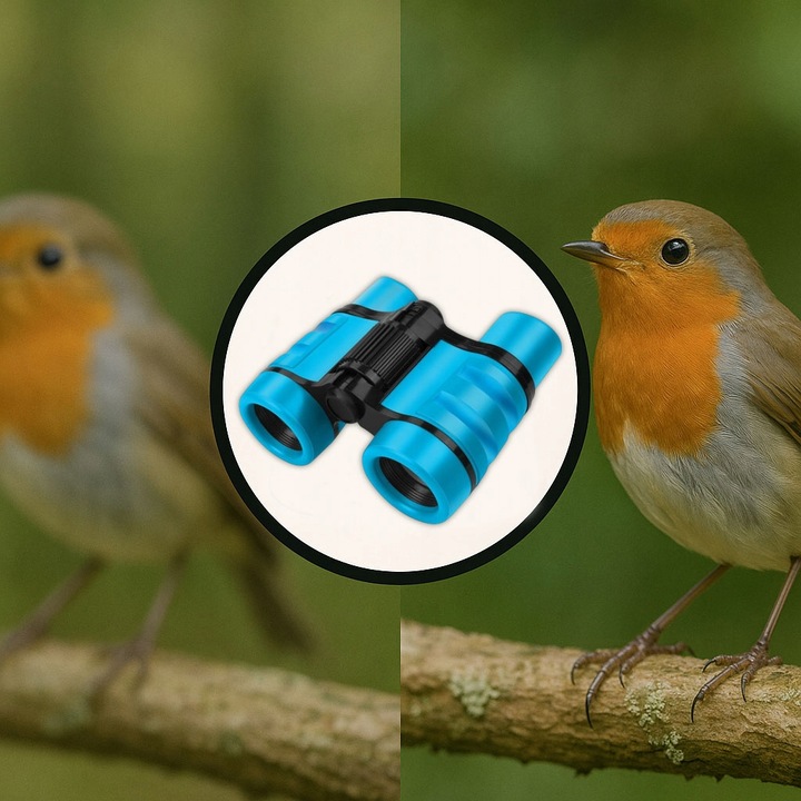 Lornetka Dla Dzieci Zabawkowa 4x30 Podręczna Kieszonkowa Powiększenie Lupa
