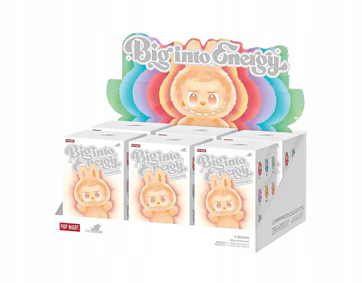 LABUBU BIG INTO ENERGY THE MONSTERS BRELOK MASKOTKA PLUSZOWA KOLEKCJONERSKA