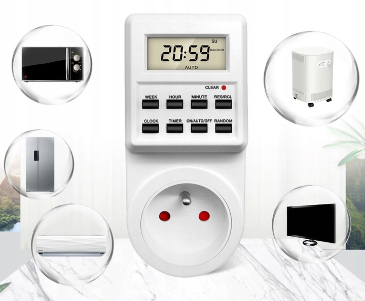 PROGRAMATOR WŁĄCZNIK WYŁĄCZNIK CZASOWY TIMER