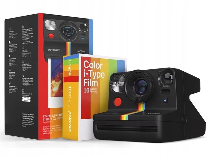 Aparat POLAROID Now + Gen 2 E-BOX Czarny