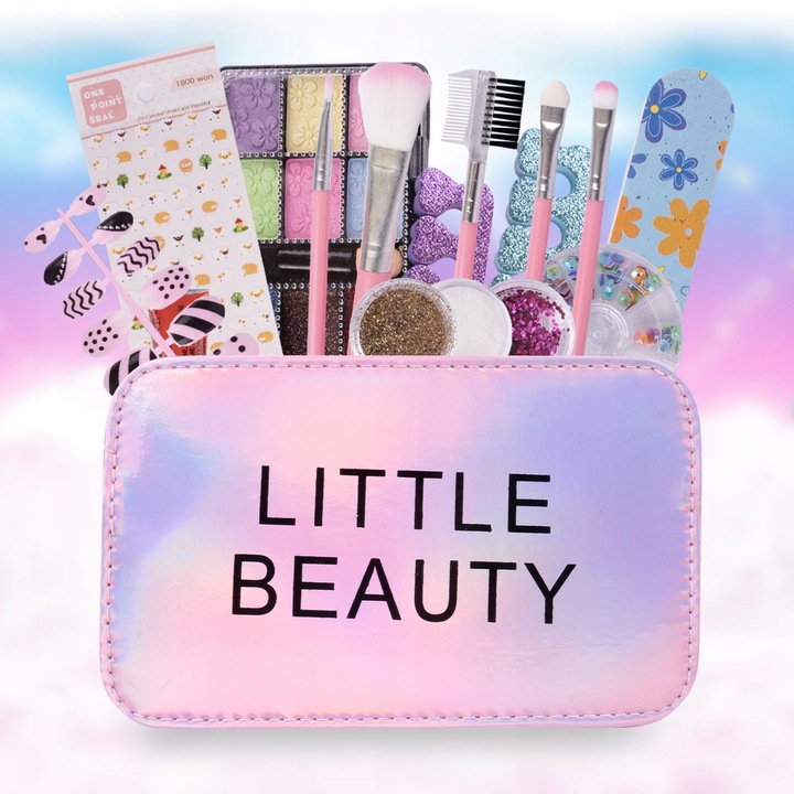 TOREBKA ZESTAW KOSMETYKÓW KOSMETYKI DO MAKIJAŻU KOSMETYCZKA DLA DZIEWCZYNKI
