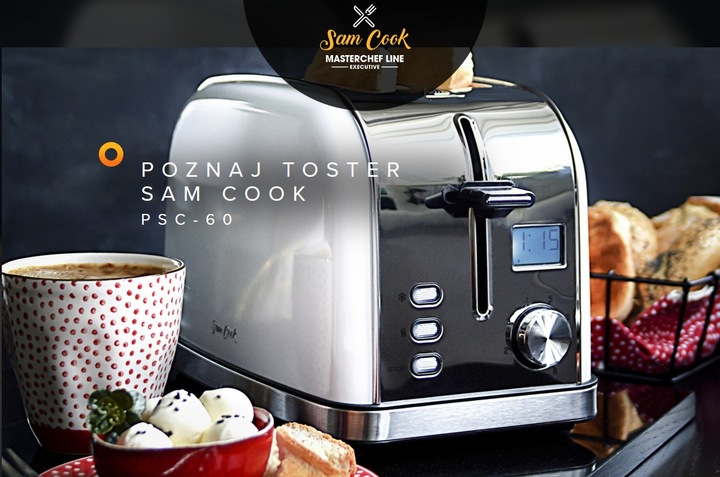 Toster opiekacz 950 W biały PSC-60/W