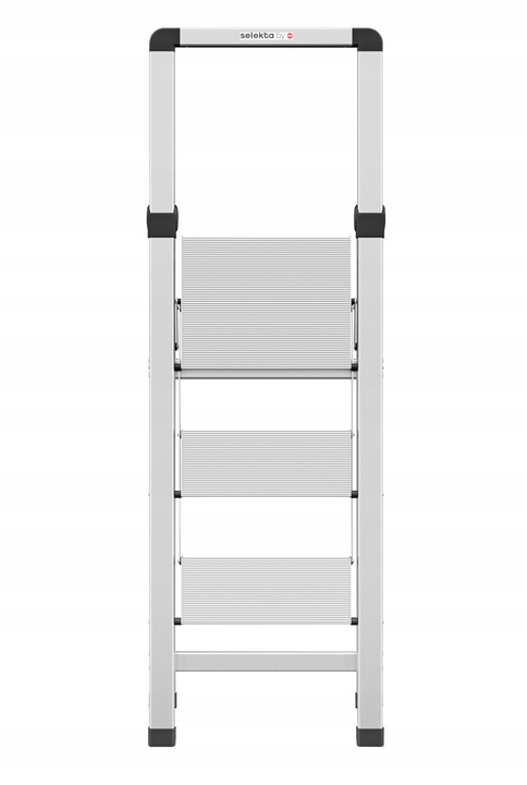 Schodki składane aluminiowe HAILO DK40 BasicLine, 3 stopnie, super wąskie