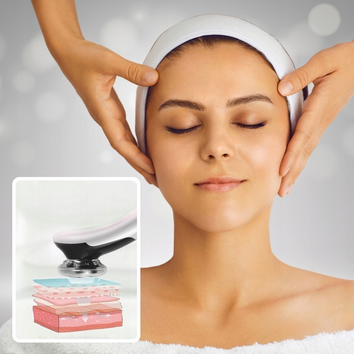 MEZOTERAPIA BEZIGŁOWA MASAŻER EMS TWARZY LIFTING 5w1 URZĄDZENIE DO MASAŻU