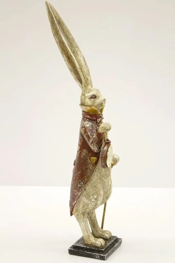 FIGURKA FIGURA - ZAJĄC KRÓLIK Z ZEGAREM model I