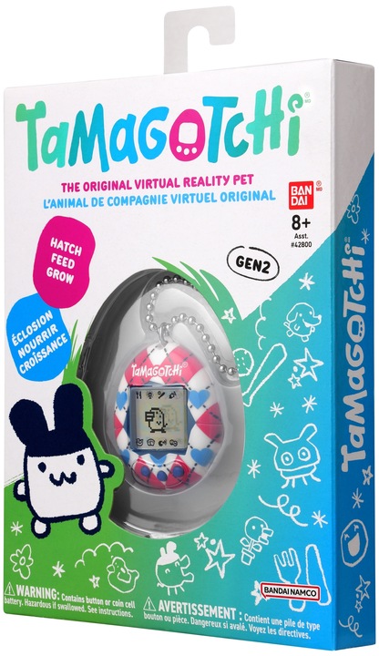 TAMAGOTCHI ARGYLE HEART ORYGINALNE BANDAI