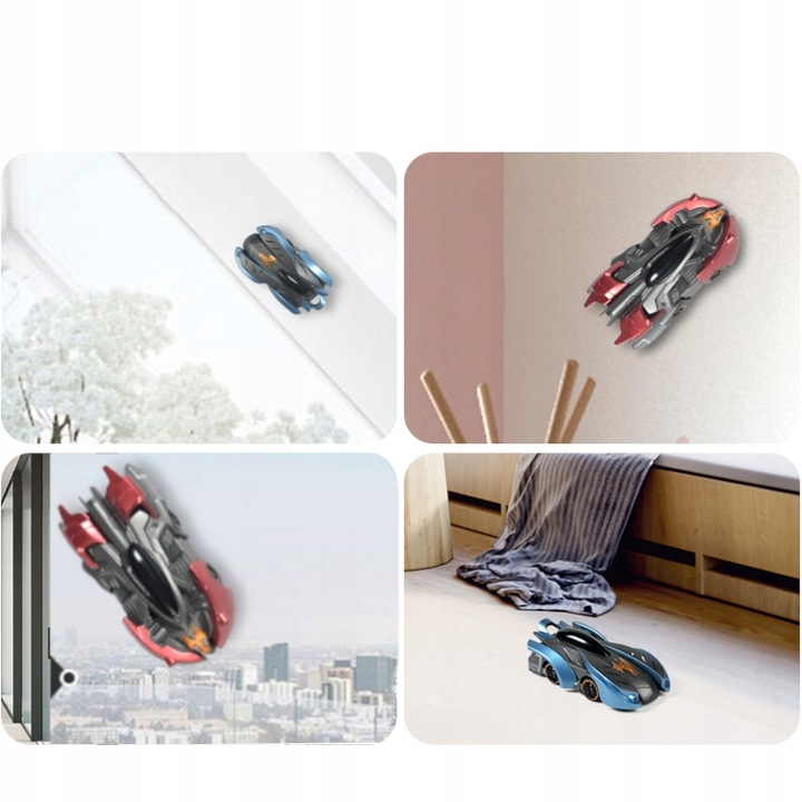 SAMOCHÓD JEŹDZĄCY PO ŚCIANACH ŚCIANIE SUFICIE ZDALNIE STEROWANY AUTO