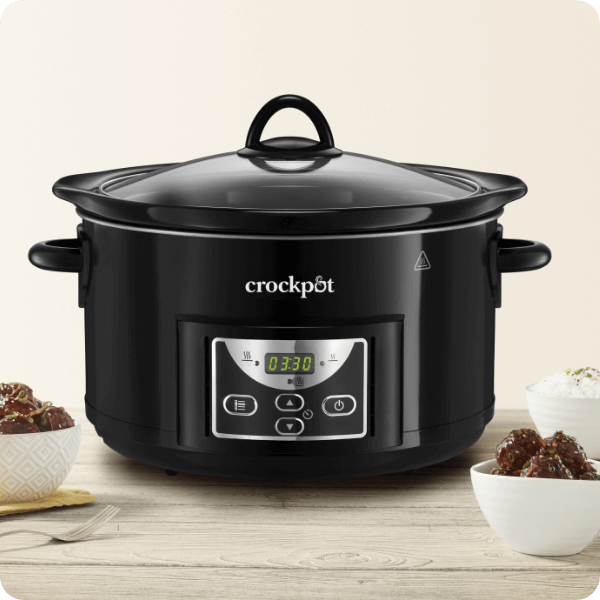 Wolnowar CrockPot 4,7l cyfrowy, misa kamionkowa Garnek Elektryczny