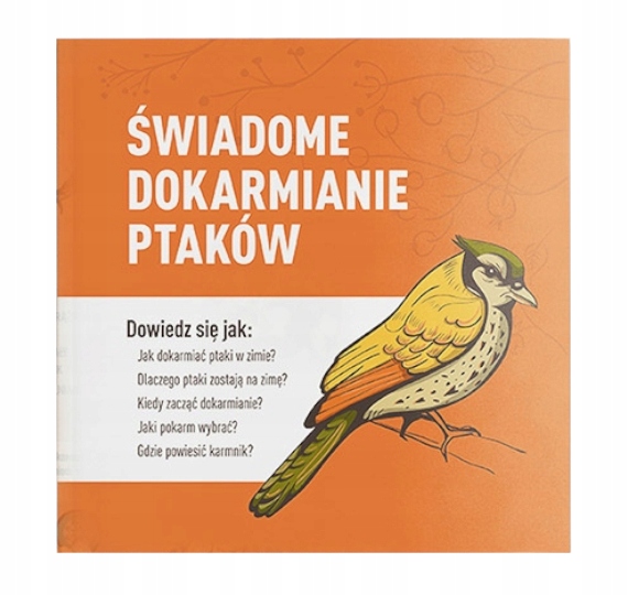 NOWOCZESNY KARMNIK DLA PTAKÓW Z ZIARNEM 1KG BIRDYFEED ROUND WYTRZYMAŁY