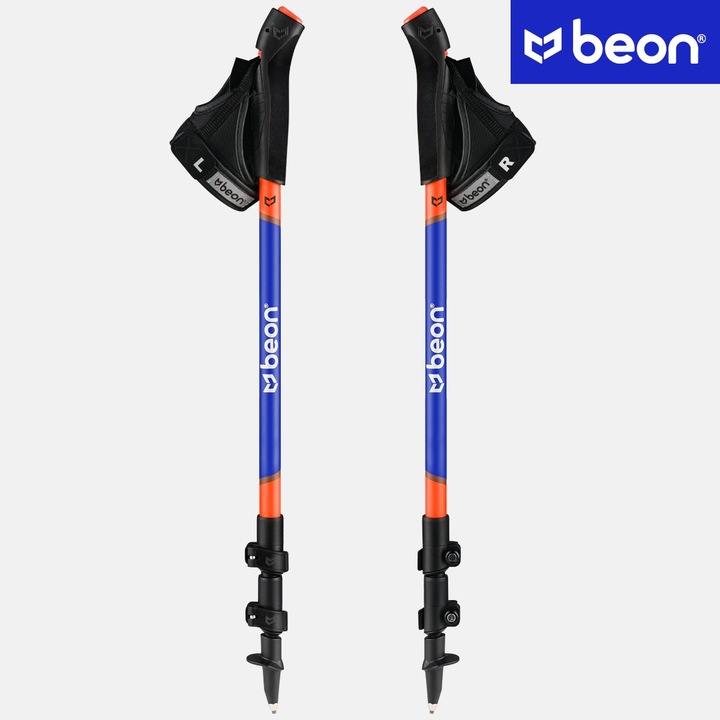 KIJKI NORDIC WALKING KIJE TELESKOPOWE Z WYPINANYMI RĘKAWICZKAMI REGULOWANE