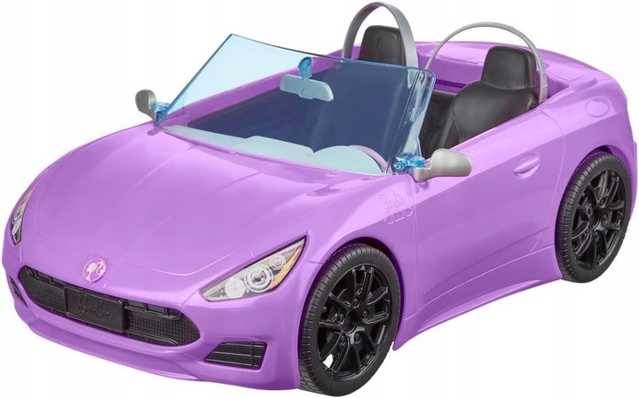 BARBIE AUTO KABRIOLET fioletowy SAMOCHÓD DLA LALEK Barbie zestaw z lalką