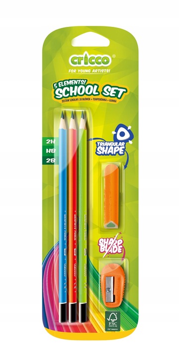 Wyprawka szkolna Cricco Zestaw szkolny Najważniejsze elementy